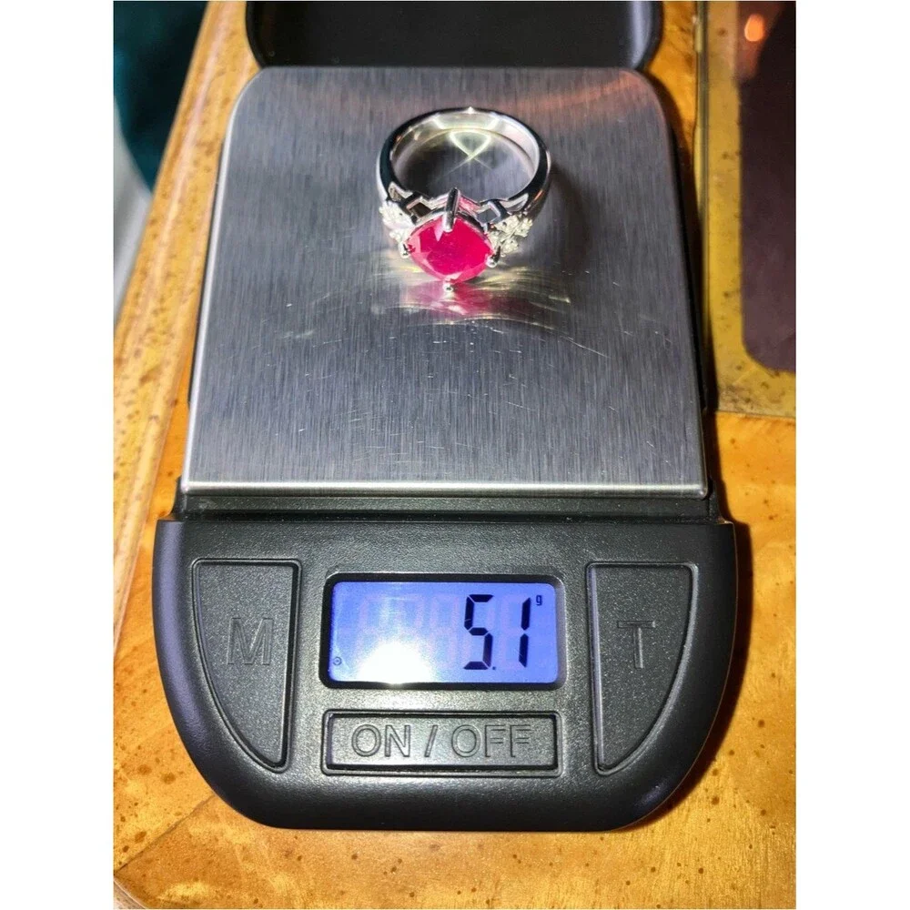 Mahaleo Ruby Sterling Silver Ring Size 8